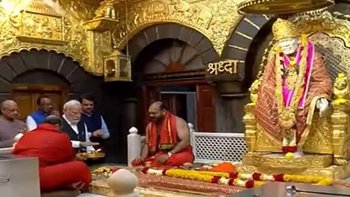  PM Modi performs pooja at Shirdi Saibaba, inaugurates new darshan queue complex lns