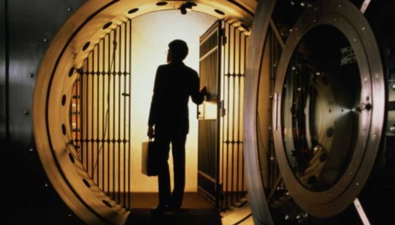 Customer trapped inside bank vault freed after spending nine hours in the high security locker etj