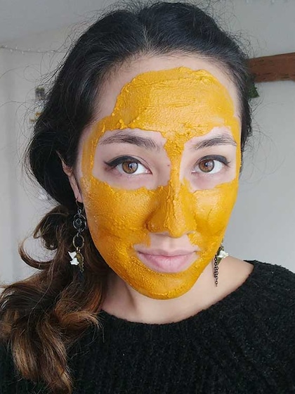 1. Turmeric and Besan (Gram Flour) Mask: