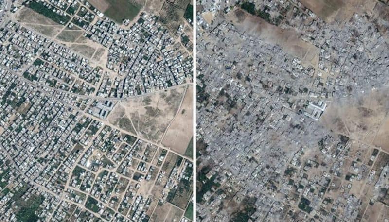 Israel Palestine war: Before and after satellite images show massive destruction in Gaza See pics AJR