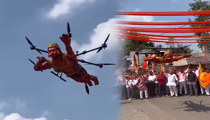 Hanuman drone leaves internet in awe. See viral video ram