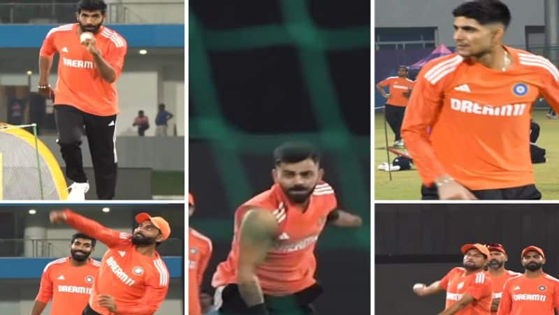 Virat Kohli, SuryaKumar Yadav, Shubman Gill Practicing bowling for India vs England, ICC World cup 2023 CRA