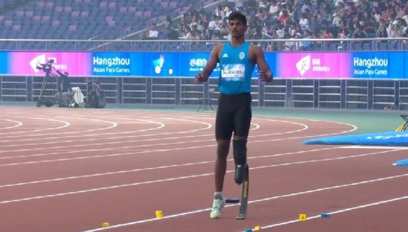 Asian Para Games 2023: Solairaj Dharmaraj bags 25th gold medal for India after win in long jump T64 category
