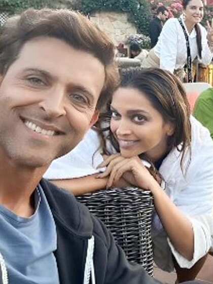 Hritik Roshan and Deepika Padukone