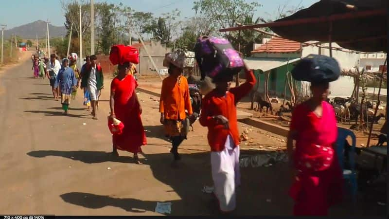 Male Mahadeshvara hill stair work stoppage devotees in troubled at hanuru chamarajanagara rav