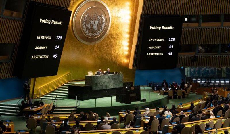 UN General Assembly adopts Gaza resolution, calls for immediate and sustained 'humanitarian truce'