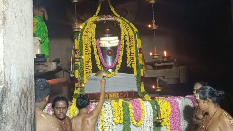 many of devotees participate special pooja at gangaikonda cholapuram pragatheeswaran temple in ariyalur district vel