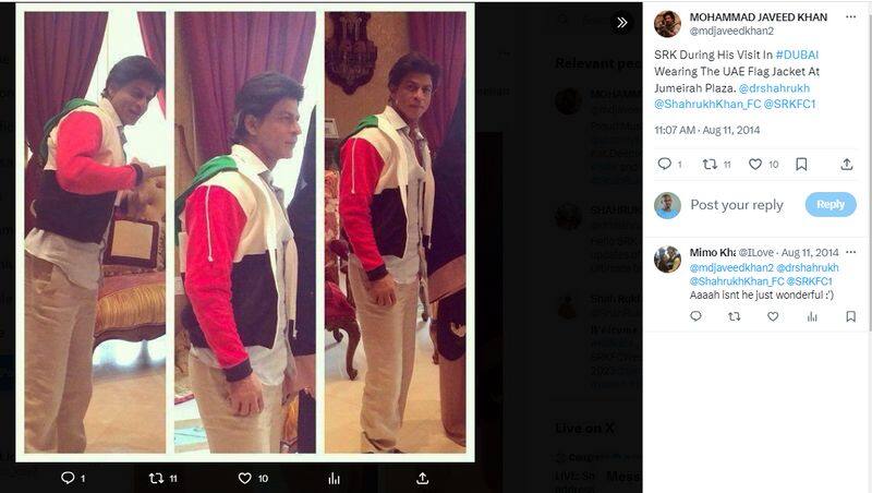 Shah Rukh Khan wear Palestine Flag Jacket to Support Gaza here is the truth 2023 10 28 jje 