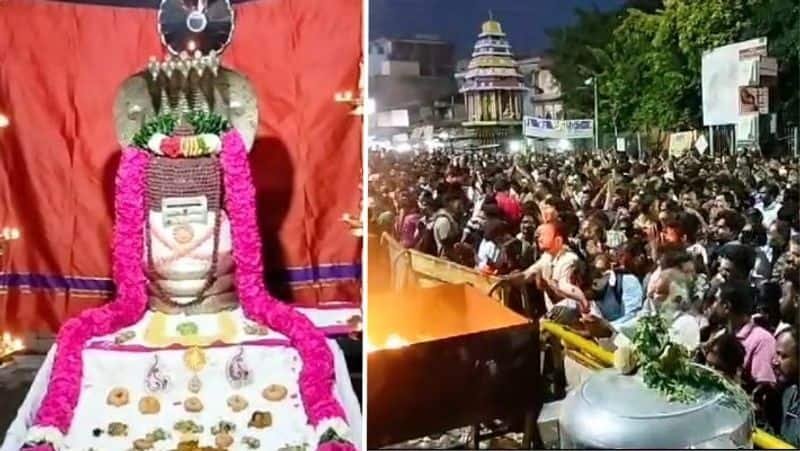 Devotees in Tiruvannamalai on the full moon of the fifth month of girivalam-rag