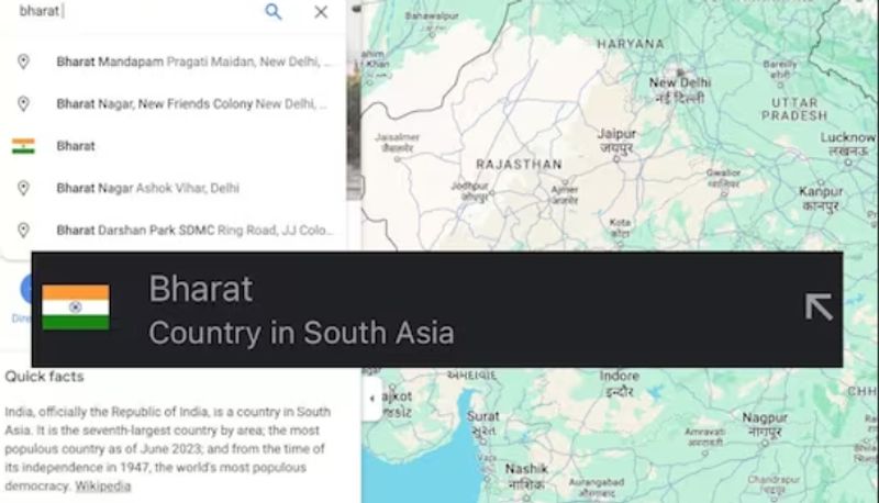 Google Maps now displays Bharat as official name of India joy