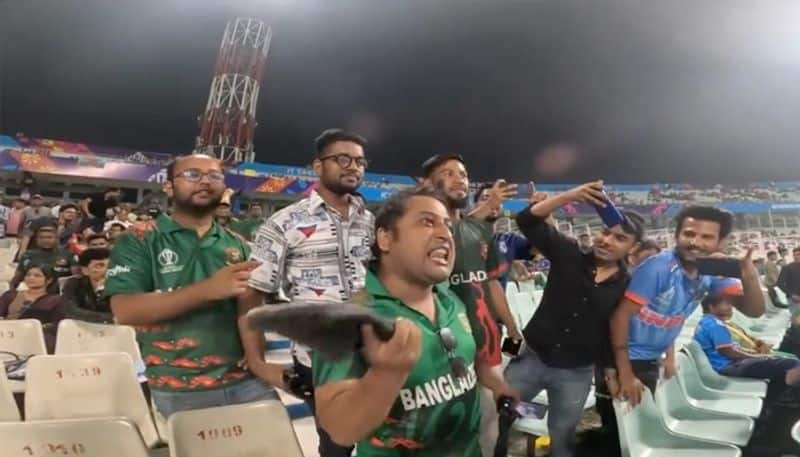 Cricket Disheartened Bangladesh Fan hits himself with shoe after disappointing loss to Netherlands (WATCH) osf