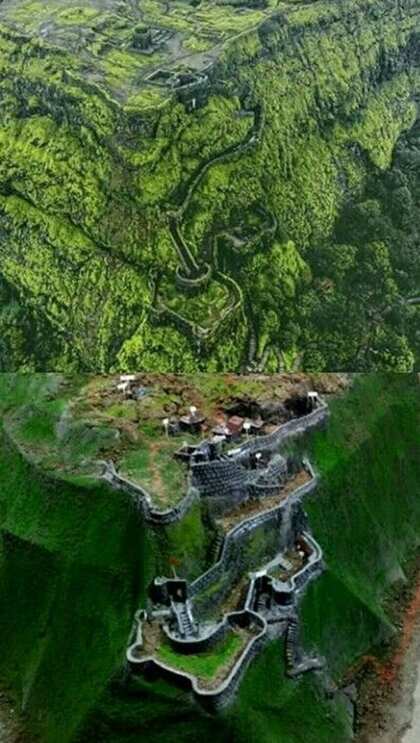 महाराष्ट्र स्थित प्रबलगढ़ भारत का सबसे खतरानाक किला है।