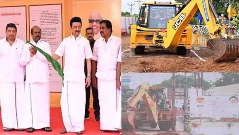 MK Stalin inaugurates construction work of Two new flyovers in Madurai smp