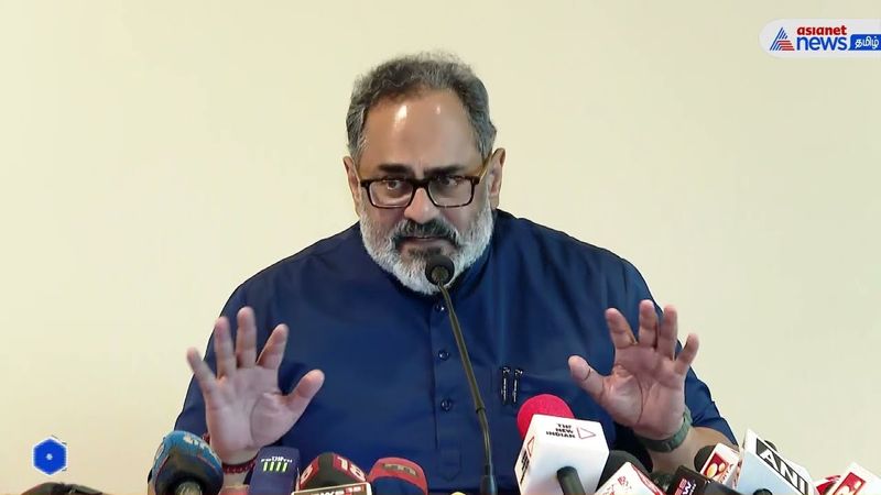 Pinarayi Vijayan is hiding his inefficiency.. Union Minister Rajeev Chandrasekhar criticise.. Rya