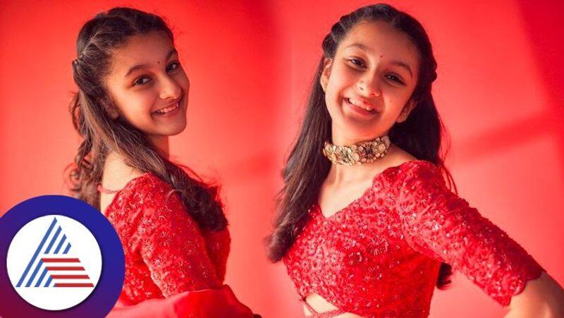 Sitara Mahesh Babu wears red lehenga worth 2 lakhs vcs