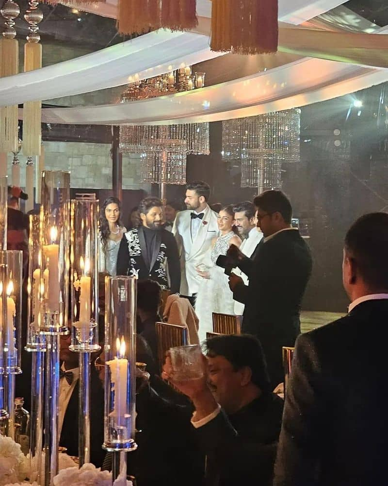 Varun Tej, Lavanya Tripathi Wedding: Allu Arjun, Ram Charan looks dapper at cocktail party ATG