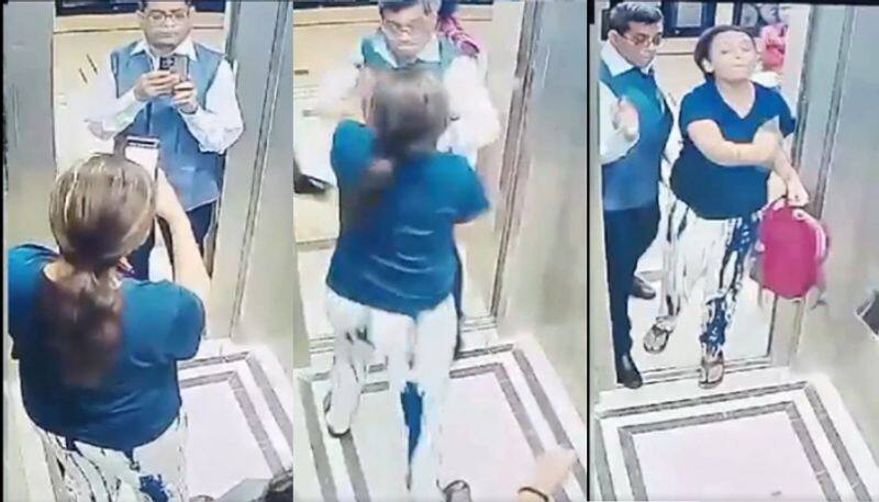 Dog In  Apartment Lift Leads To Massive Fight Between Retired IAS Officer And Women SSM