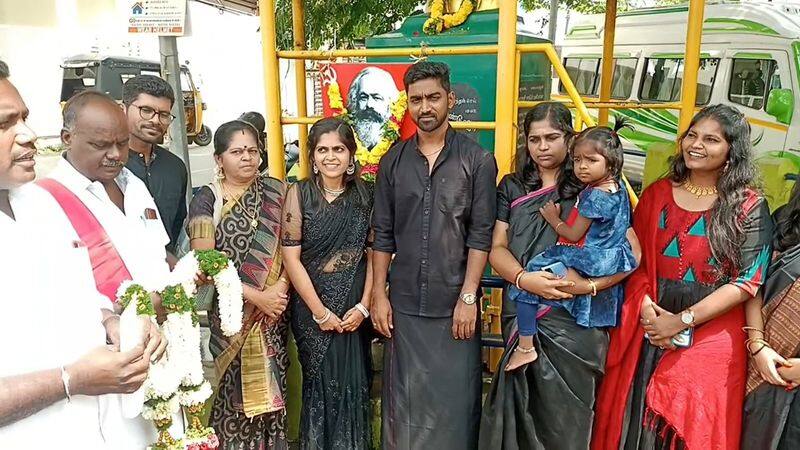 young love pair getting married at tamil culture in salem district vel