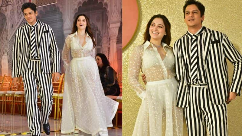 Tamannaah Bhatia and vijay varma in Ambani's Jio world plaza launch gan