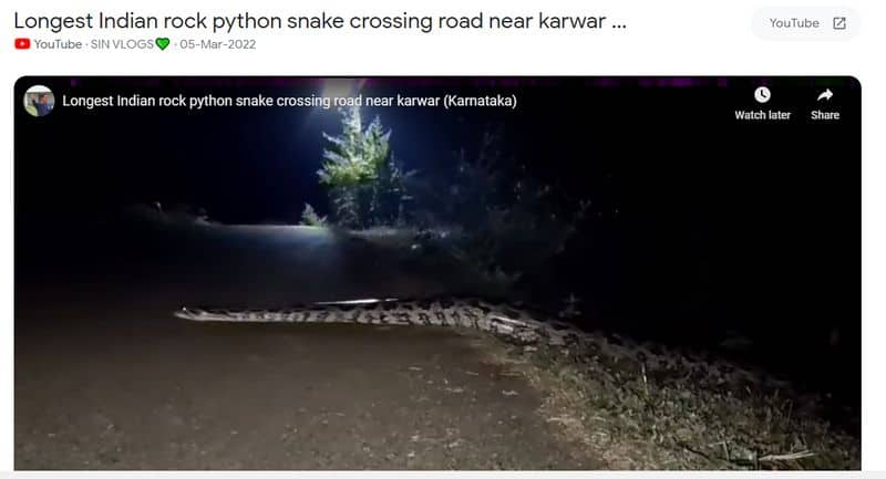 viral video of long python from Nalumanikattu near Thiruvanchoor true of false here is the fact check jje 