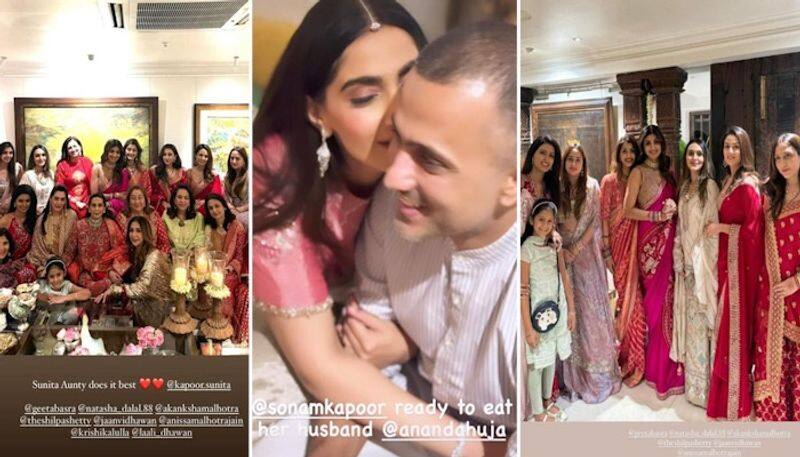 Inside Photos Shilpa Shetty Mira Rajput Sonam Kapoor and more at Anil Kapoor's house for Karwa Chauth RBA