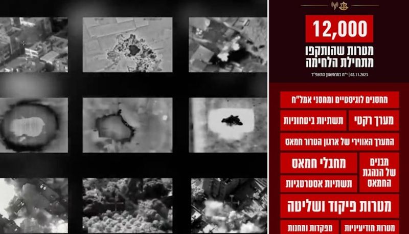 Israel intelligence-led war against Hamas: 12,000 targets destroyed, 1,200 terrorists killed in Gaza (WATCH) snt