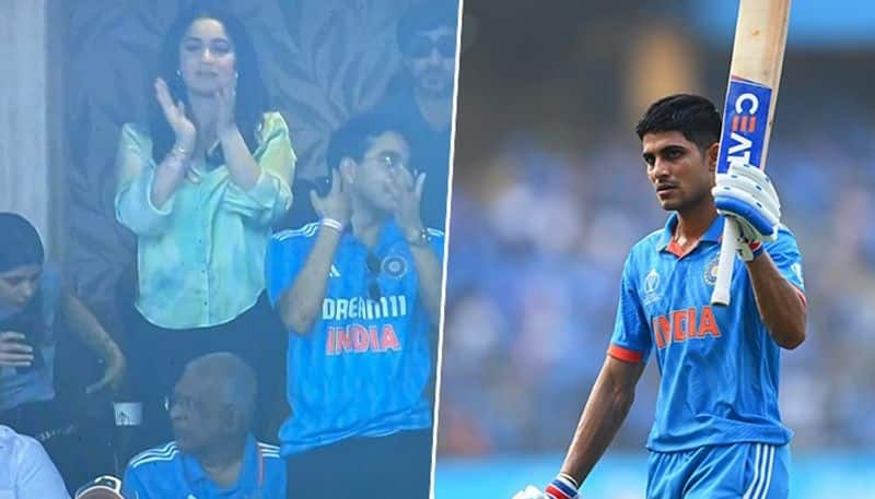 India vs Sri Lanka: Sara Tendulkar giving standing ovation to Shubman Gill after scoring 92 goes viral osf