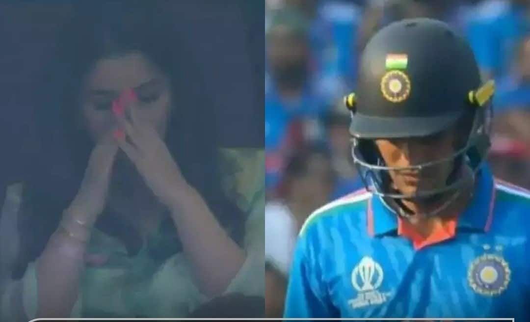 Cricket World Cup 2023 : Sara Tendulkar's Reaction goes Viral After Shubman Gill Misses century - bsb