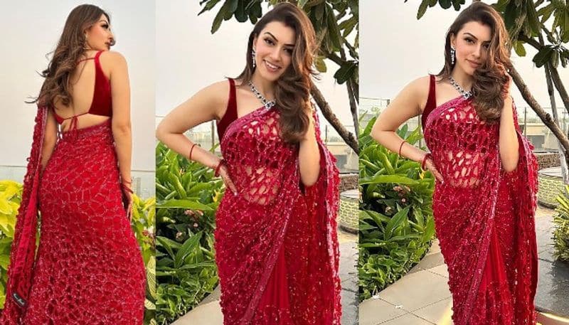 Hansika Motwani attracts with her Latest Saree Look NSK