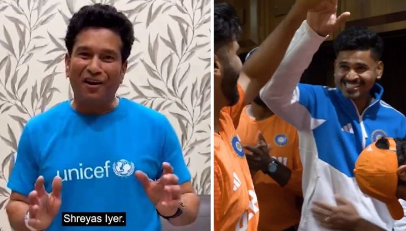 India vs Sri Lanka: Men in Blue go berserk as Sachin Tendulkar declares Shreyas Iyer as 'Best Fielder' (WATCH) snt