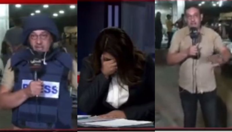 palestine reporter breaks down and removes helmet on air after colleague killed in gaza SSM