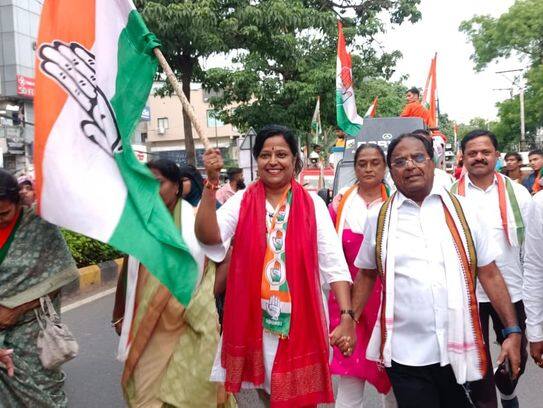 welfare of Dalits and tribals is possible only with Congress, Sanathnagar candidate Dr. Kota Neelima fires at BRS  RMA