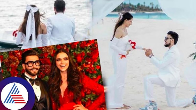 A Real Couple Recreates A Beach Proposal Moment In Maldives Like Ranveer Singh And Deepika Padukone Vin