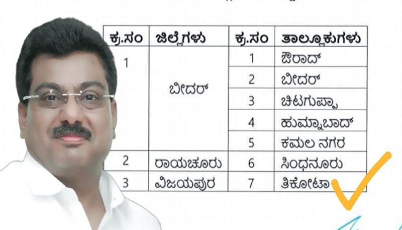 Addition of Thikota to the List of Drought Prone Taluks grg 