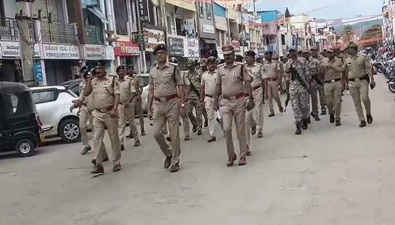 Police Tight Security In Chikkamagaluru for Dattamala Campaign grg 