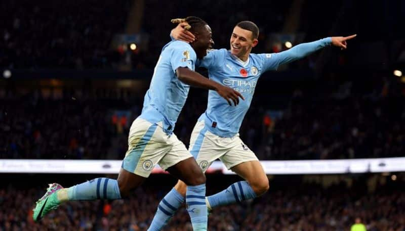 Football Jerrmy Doku ignites the Etihad Stadium with Manchester City's 6th goal against Bournemouth osf