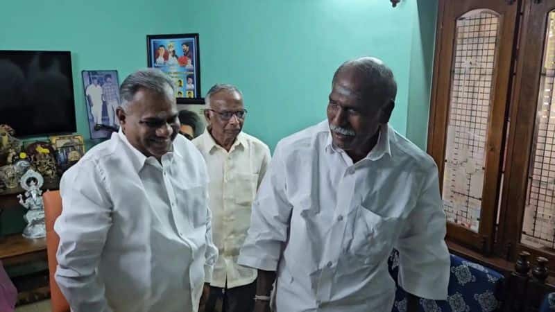 cm rangasamy visit pussi anand home at puducherry vel