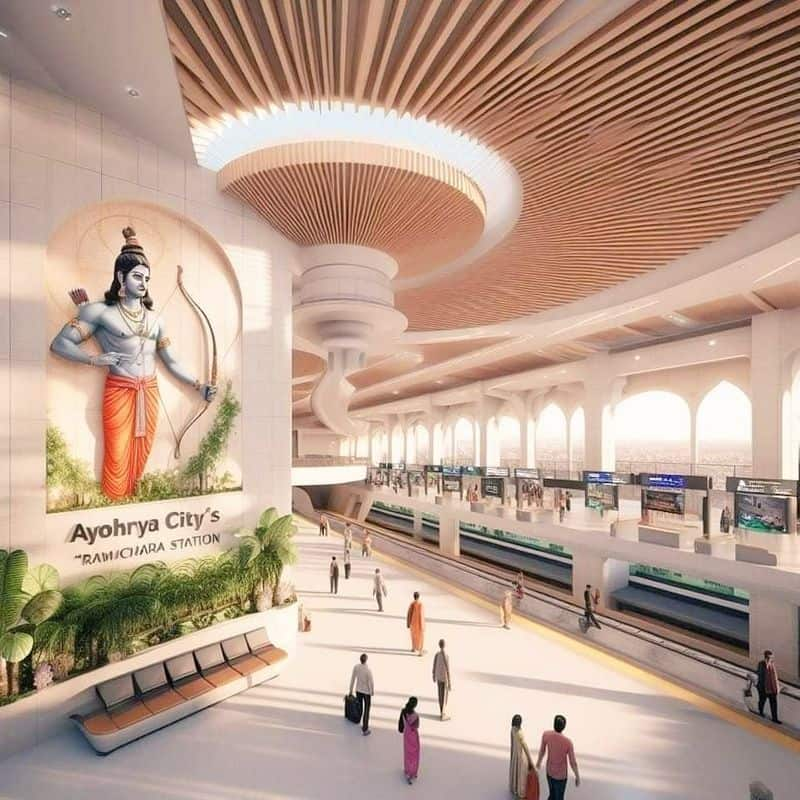 AI generated breathtaking photos of the Ramayana-themed Ayodhya Railway Station sgb