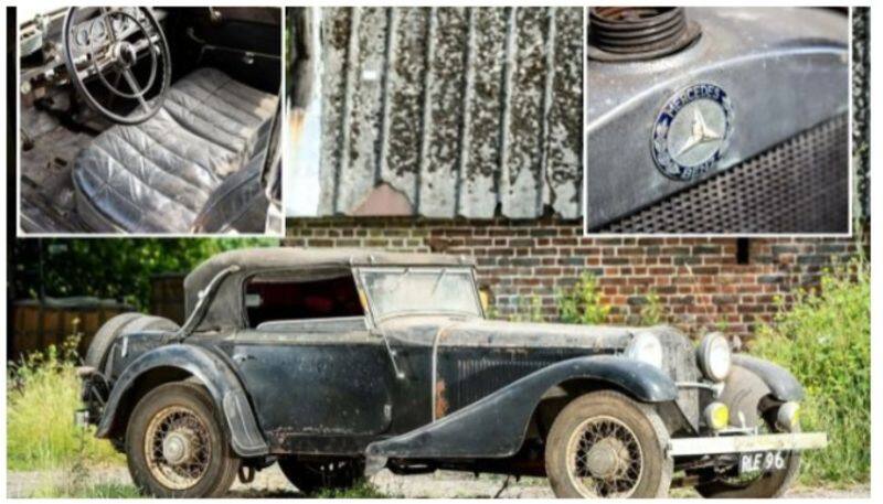 Interesting story of the Vintage Mercedes that the owner forgot was left unknown for 63 years