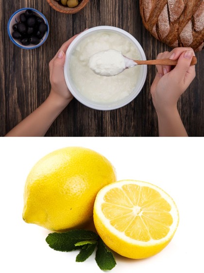 Curd (Yogurt) and Sour Fruits: