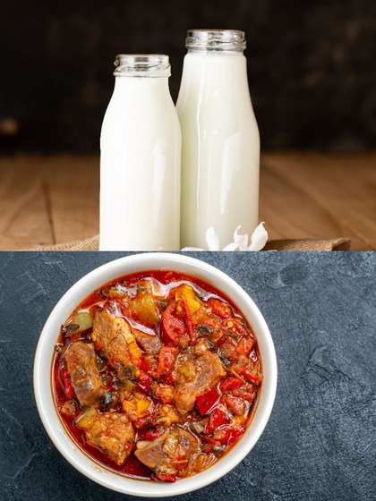 Milk and Spicy Food:
