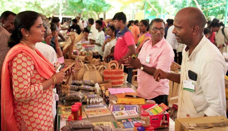 Traditional vegetable festival organized by Isha Mann Kappom Movement sgb