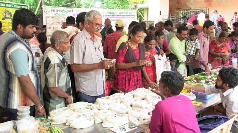 Traditional vegetable festival organized by Isha Mann Kappom Movement sgb