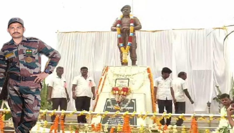 Construction of Bronze Statue for the Martyred Soldier in Vijayapura grg