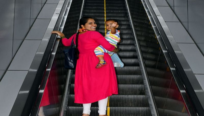 Escalator Facility Finally Started at Ballari Railway Station grg