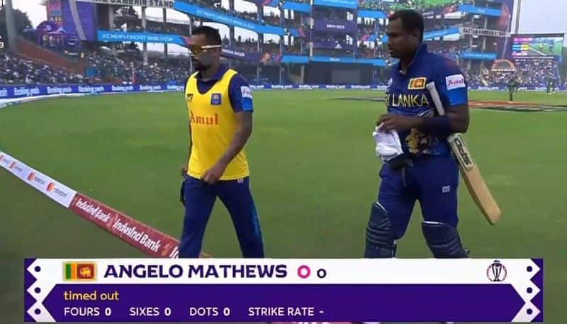 Angelo Matthews becomes the FIRST player timed out in international cricket, ICC World cup 2023 CRA