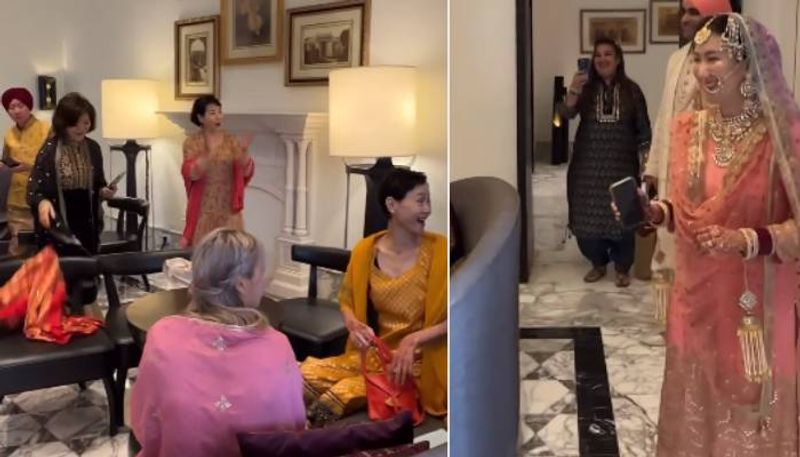 korean woman as punjabi bride this is family reaction rlp