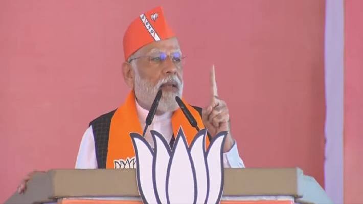 sidhi me pm modi