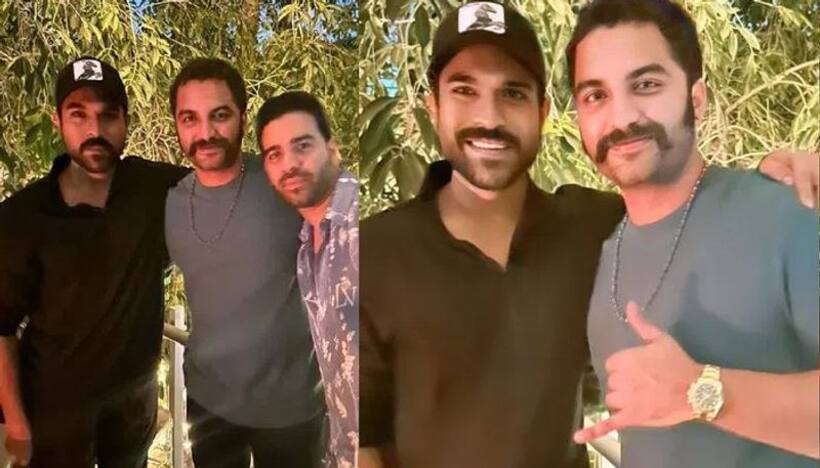 రామ్ చరణ్ తో విశ్వక్ సేన్.. వైరల్ అవుతున్న పోటో.. 