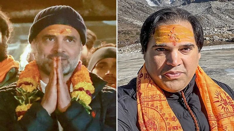 Brothers meets in Kedarnath congress leader Rahul Gandhi and BJP Leader Varun Gandhi face to face in Kedaranath akb